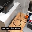 JUNSUNMAY USB Type-C Female to Male USB 2.0 Type-B Adapter for Printers - 5