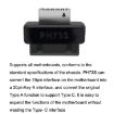 Mainboard USB3 19P/20P to TYPE-E Adapter Chassis Front TYPE-C/USB-C Plug Port - 5