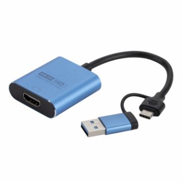 V05B USB + USB-C/Type-C to HDMI Adapter Cable - 1