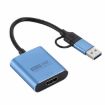 V05B USB + USB-C/Type-C to HDMI Adapter Cable - 2