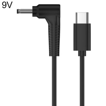 9V 3.0 x 1.1mm DC Power to Type-C Adapter Cable - 1
