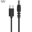 12V DC Power to Type-C Adapter Cable 5.5 x 2.1mm - 1