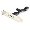 USB 3.1 Type-E to USB-C Connector Front Panel Header 0.5m Bracket - 1