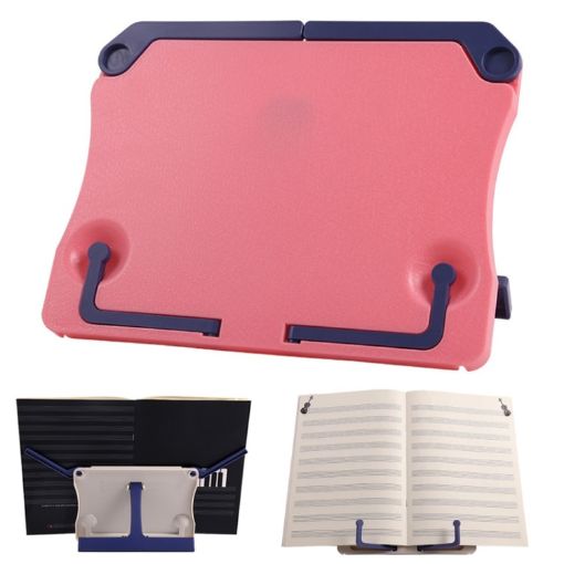Portable Foldable Desktop Music Stand - Red - 1