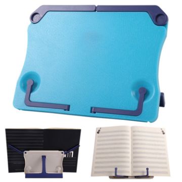 Portable Foldable Desktop Music Stand Blue - 1