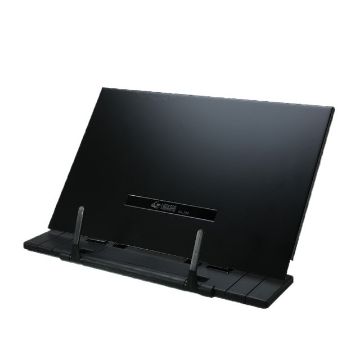 Picture of Portable Lazy Book Stand Frame Reading Desk Holder with 7 Tilt Adjustable Grooves (Black)