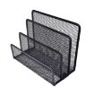 Black Mesh Letter Sorter Tray - Office File Storage Rack - 4