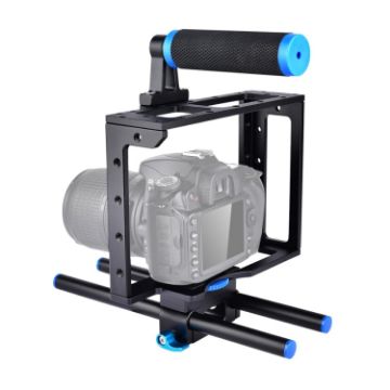 YELANGU YLG0107E Camera Cage Stabilizer/Top Handle Set - Black - 1