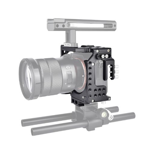 YELANGU CA7 Video Camera Cage Stabilizer for Sony A7 - Black - 1