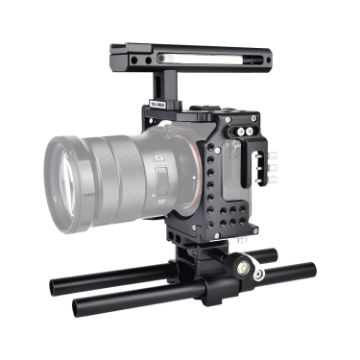 YELANGU CA7 Video Camera Cage Stabilizer for Sony A7 Series (Black) - 1