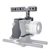 YELANGU C6 Camera Video Cage Handle Stabilizer for Sony A6000 - Black - 1