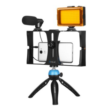 PULUZ 4 in 1 Vlogging Live Broadcast LED Selfie Light Kit - 1