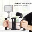 PULUZ 2 in 1 Smartphone Video Rig + Microphone Kit (Blue) - 5