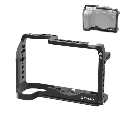 Canon EOS-RP PULUZ Metal Camera Cage Stabilizer Rig - Black - 1