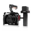 Canon EOS R10 PULUZ Metal Camera Cage Stabilizer Rig - Black - 7