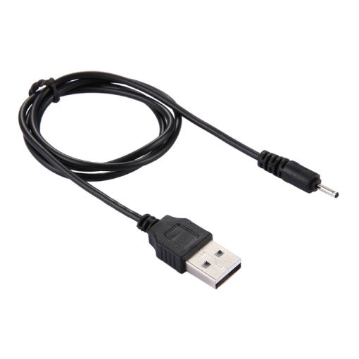 USB DC Charging Cable, 65cm Black - 1