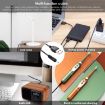 USB DC Charging Cable, 65cm Black - 7