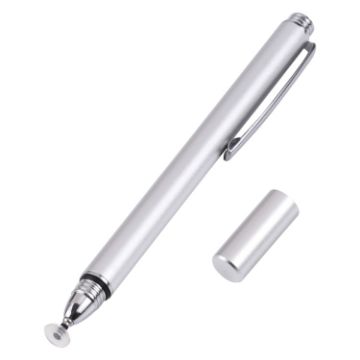 Universal Silicone Disc Nib Stylus Pen - Silver - 1