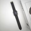 Apple Watch SE 2022 40mm Black Leather Band - Rhombus Pattern - 2