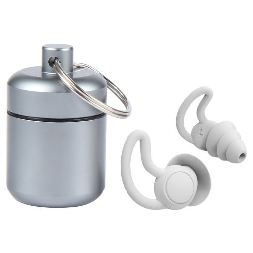 iMeBoBo iM9689 Shark Fin Earplugs - Noise Reduction, Three Layer Silicone - 1