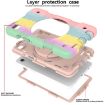 Samsung Galaxy Tab A9 8.7 2023 Silicone Hybrid PC Tablet Case - Colorful Rose Gold - 4