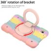 Samsung Galaxy Tab A9 8.7 2023 Silicone Hybrid PC Tablet Case - Colorful Rose Gold - 6