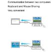 High Speed USB 2.0 Smart KM Link Cable, PC to PC Keyboard & Mouse Share - 4