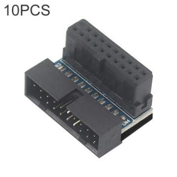 10 PCS 3.0 19P 20P Motherboard Male To Female Extension Adapter - 1