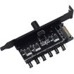 6 Way Computer Fan Speed Controller PWM Switch - SATA Connection - 1