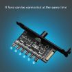 6 Way Computer Fan Speed Controller PWM Switch - SATA Connection - 3