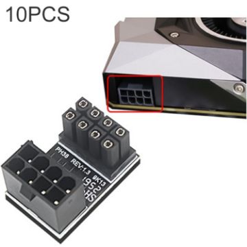 10 PCS ATX 8Pin Female to 8Pin Male Adapter - PH38A - 1