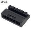 2 PCS ATX 24Pin 90 Degree Power Plug Adapter - Set of 2 - 1
