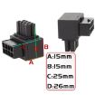Reverse Curve B Type Motherboard CPU 8Pin Power Steering Connector Adapter - 5