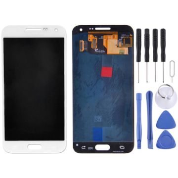 LCD Display + Touch Panel for Galaxy E7 - White - 1