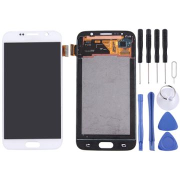 LCD Display + Touch Panel for Galaxy S6 (White) - 1
