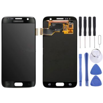 LCD Display + Touch Panel for Galaxy S7 - Black - 1