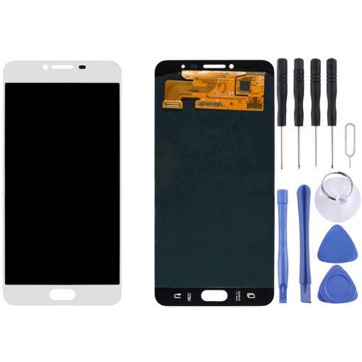 LCD Display + Touch Panel for Galaxy C7/C7000 - White - 1