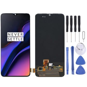 OnePlus 6T OEM LCD Screen (Black) with Digitizer - Full Assembly - 1