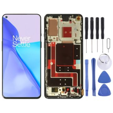 OnePlus 9 Digitizer Full Assembly With Frame LCD Screen (Blue) - 1