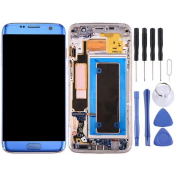 LCD Screen Digitizer Assembly for Galaxy S7 Edge/G935A Blue - 1