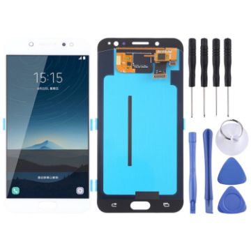 OLED LCD Screen for Galaxy C8 with Digitizer Assembly - White - 1