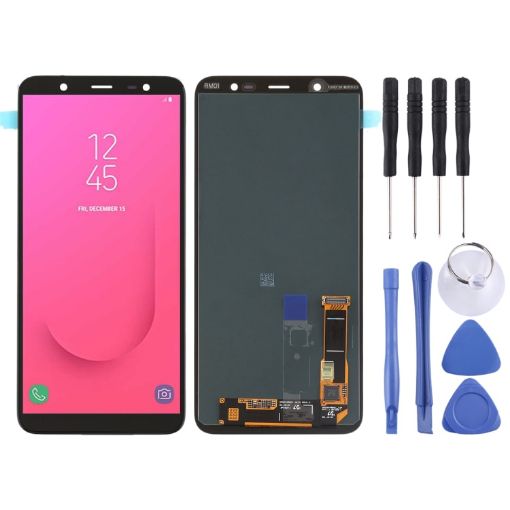 Original Super AMOLED LCD Screen for Galaxy J8 (2018) - Black - 1
