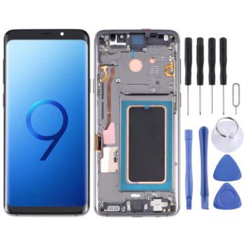 Samsung Galaxy S9+ Super AMOLED LCD Screen with Frame - Grey - 1