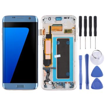 Samsung Galaxy S7 Edge Super AMOLED LCD Screen & Digitizer Assembly - Blue - 1