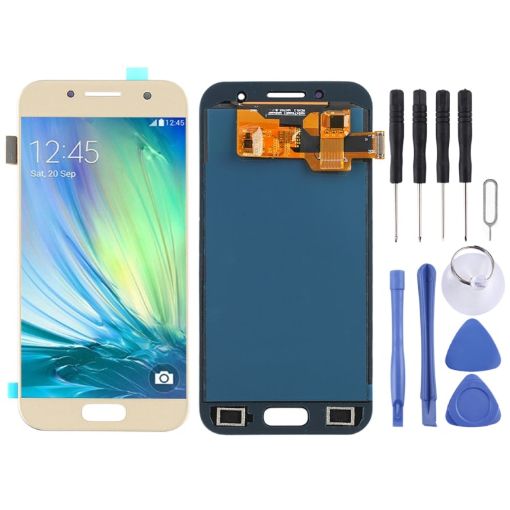 Gold TFT LCD Screen for Galaxy A3 (2017) - Full Assembly - 1