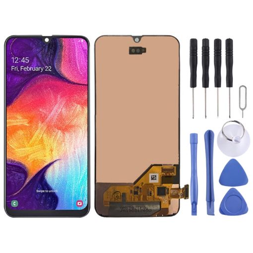 Original Super AMOLED LCD Screen for Galaxy A40 SM-A405F/DS - Black - 1