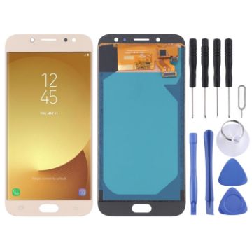 Gold TFT LCD Screen for Galaxy J7 (2017) with Digitizer Assembly - 1