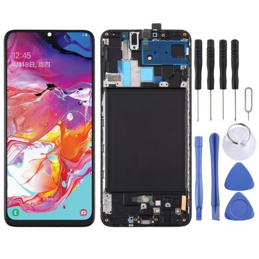 Samsung Galaxy A70 Super AMOLED LCD Screen with Frame - 1