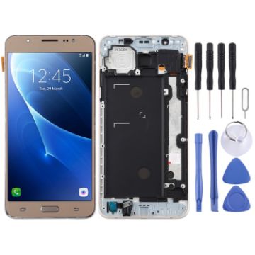 Gold TFT LCD Screen for Galaxy J7 (2016) Digitizer Full Assembly - 1