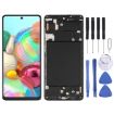 Samsung Galaxy A71 Super AMOLED LCD Screen with Frame - Black - 1